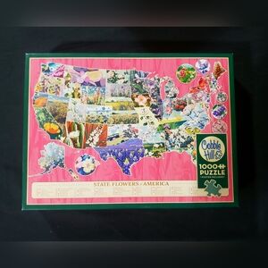 🧩Cobble Hill State Flowers of America Puzzle - 2 For $18🧩